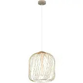 Globo Lighting LED Pendelleuchte DICHTI, Sand, Metallgeflecht, 150 cm