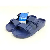 Fashy Herren Badepantolette Schnalle dunkelblau 44