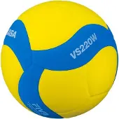 MIKASA - "VS220W" Volleyball 18 Panele PP822 (5) (Blau/Gelb)