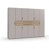 Freiraum Drehtürenschrank >DIGIT< in KASCHMIR / DORENA EICHE Nachbildung - 270x208x58cm (BxHxT)
