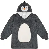 Cozy Noxxiez Penguin - warme TV-Kapuzendecke für Teenager und Erwachsene