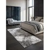 KADIMA DESIGN Läufer Kurzflor Grau 80x150 cm - SVEDA