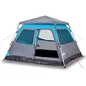 Furnicato Campingzelt Kuppel Blau 255 X 222 X 165 Cm 4 Personen