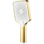 REA Handbrause Gold Js-031 mit 3 Strahlarten, Anti-Kalk-System und 110x130 mm Strahlfläche