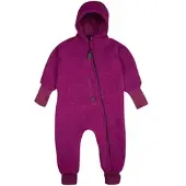 Pure Pure Pure Wollwalk-Overall mit Kapuze und Klappbündchen, lila, 62