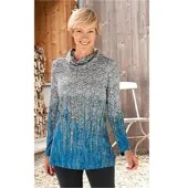 DW-Shop Viskose-Mix-Shirt in Melange grau in Größe 36/38 von , Grau, 36/38