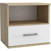 Masseno NACHTTISCH NOCTA 48/50/35 cm Weiß