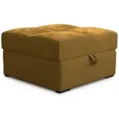 Masseno POUF MIZA Gelb 65x65 cm