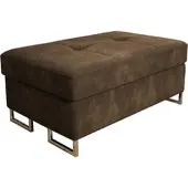 Masseno POLSTERHOCKER BARLET Braun 100x60 cm