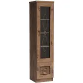 Masseno VITRINE UDINE 190 / 46 cm in Eichefarben