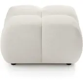 Masseno POLSTERHOCKER MODA Modern Sitzhocker, Fußhocker Creme