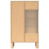 Masseno VITRINE SABBIA 145,7/89 cm in Eichefarben