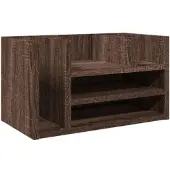 Helloshop26 - Büroschrank-Organizer Holzwerkstoff braune Eiche
