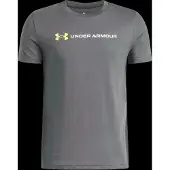 Under Armour B Logo Wordmark SS gray green citrine (025) S