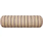 Ferm Living - Twill Nackenrolle, 60 cm, kaschmir / schwarz