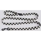 HAY - Dogs Leash Flat Check - M/L - Black/White