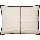 Ferm Living - Vari Kissen, gesteppt, 60 x 80 cm, natur / dark chocolate