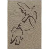 Ferm Living Geschirrtuch Vuelo Dark Beige – 70 x 50 cm
