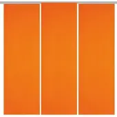 Arsvita 3er Pack Schiebegardine Blickdicht Alessia orange