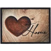 Modern Living Fußmatte Love Home Wood in Braun ca. 50x70cm