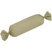 TRAUMSCHLAF Uni Mako-Satin Kissenbezüge Nackenrollenbezug 15x40 cm | cappucino - braun