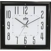 MPM -Quality Wanduhr Leiden 295 mm Kunststoff Weiß/Schwarz