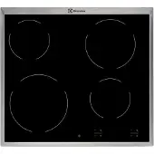 Electrolux EHF16240XK, Schwarz, Integriert, Keramik, Keramik, 4 Zone(n), 4 Zone(n)