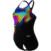 Speedo Digital Printed Medalist Badeanzug