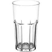 Unyqoos RB Retro Tumbler – 12er-Set Premium Kunststoff Trinkgläser 30 cl, unzerbrechlich, wiederverwendbar, kristallklar