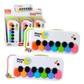Lean Toys Pädagogisches Musikklavier für Kinder mit interaktiven, bunten Perlen