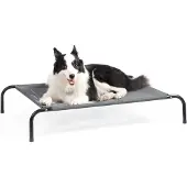 Bedsure Erhöhtes Hundebett Outdoor Grau Größe M 105x80x20 cm
