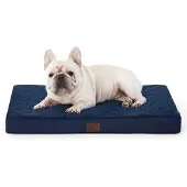 Bedsure Orthopädisches Hundebett 76x51x8 cm Navyblau waschbar für kleine Hunde