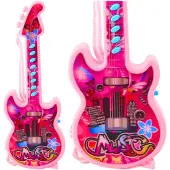 Lean Toys Lean Kinder-Elektrogitarre Melodies Solstice Pink 29Cm