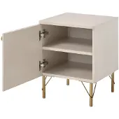 Vente-unique Nachttisch Alobara Beige Goldfarben 40 cm