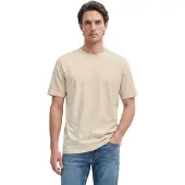 Marc O'Polo T-Shirt "T-Shirt Small-Logo 1er Pack", Herren, Gr. L, beige (beigegrau (grau silk)), Obermaterial: 100% Baumwolle CO., Shirts T-Shirt