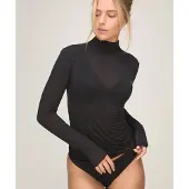 Hunkemoller Pyjama "super soft Turtleneck shirt with Cashmere"