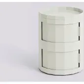 HAY - Facet Cabinet 20 mit Füßen und Rollen, misty grey