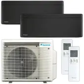 Daikin Multisplit Klimaanlage | Stylish | schwarz | 2,0 kW + 2,0 kW