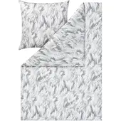 Estella Mako Interlock Jersey Bettwäsche Rena stein 135x200 cm + 80x80 cm