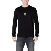 Armani Exchange für Herren. XM000364AF12308UC001 Schwarzes Langarm-T-Shirt (XS), Lässig, Baumwolle
