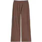 Marc O'Polo Loungehose , Damen, Gr. XS, N-Gr, braun (dunkelbraun melange), Jersey, Obermaterial: 95% Baumwolle, 5% Elasthan, lang, Hosen Loungehose