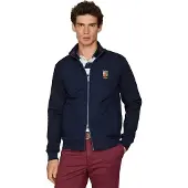 Hackett für Herren. HM5800160 Hybrid Sweatshirt marineblau (L), Lässig, Baumwolle