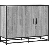 vidaXL Sideboard Grau Sonoma 94x35x76 cm Holzwerkstoff