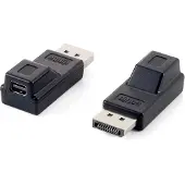 Equip DisplayPort auf Mini DisplayPort M/F Adapter, DisplayPort, Mini DisplayPort, Schwarz