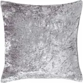 Homescapes KISSENHÜLLE Pannesamt silber 60/60 cm