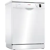 Bosch Serie 2 SMS25AW05E, Freistehend, Standardgröße (60 cm), Weiß, Weiß, Tasten, Drehregler, 1,75 m