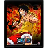 Pyramid ONE PIECE - Brothers Burning Rage - Poster lenticulaire 3D 26x20cm
