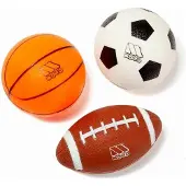 MOLTO Set Mit 3 Bällen: Fußball Basketball Und Rugby