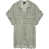 Vero Moda Hemd Bumpy 10310139 Grün Regular Fit