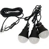 Outwell - Epsilon-Glühbirnen-Set - LED-Lampe Gr 9,5 x 6 cm (HxØ) schwarz